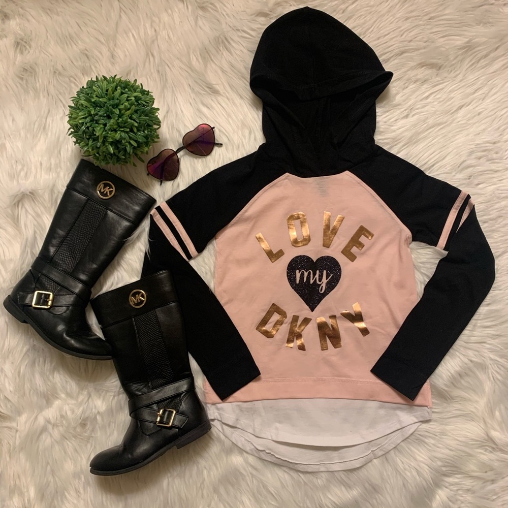 DKNY Hoodied Long Sleeve Shirt